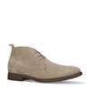 Beige suède veterschoenen