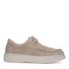 Beige suède veterschoenen