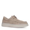 Beige suède veterschoenen