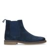 Donkerblauwe suède chelsea boots