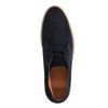 Blauwe suède veterschoenen