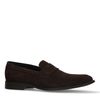Bruine suède klassieke loafers