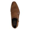 Camel suède gespschoenen