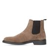 Cognac suède chelsea boots