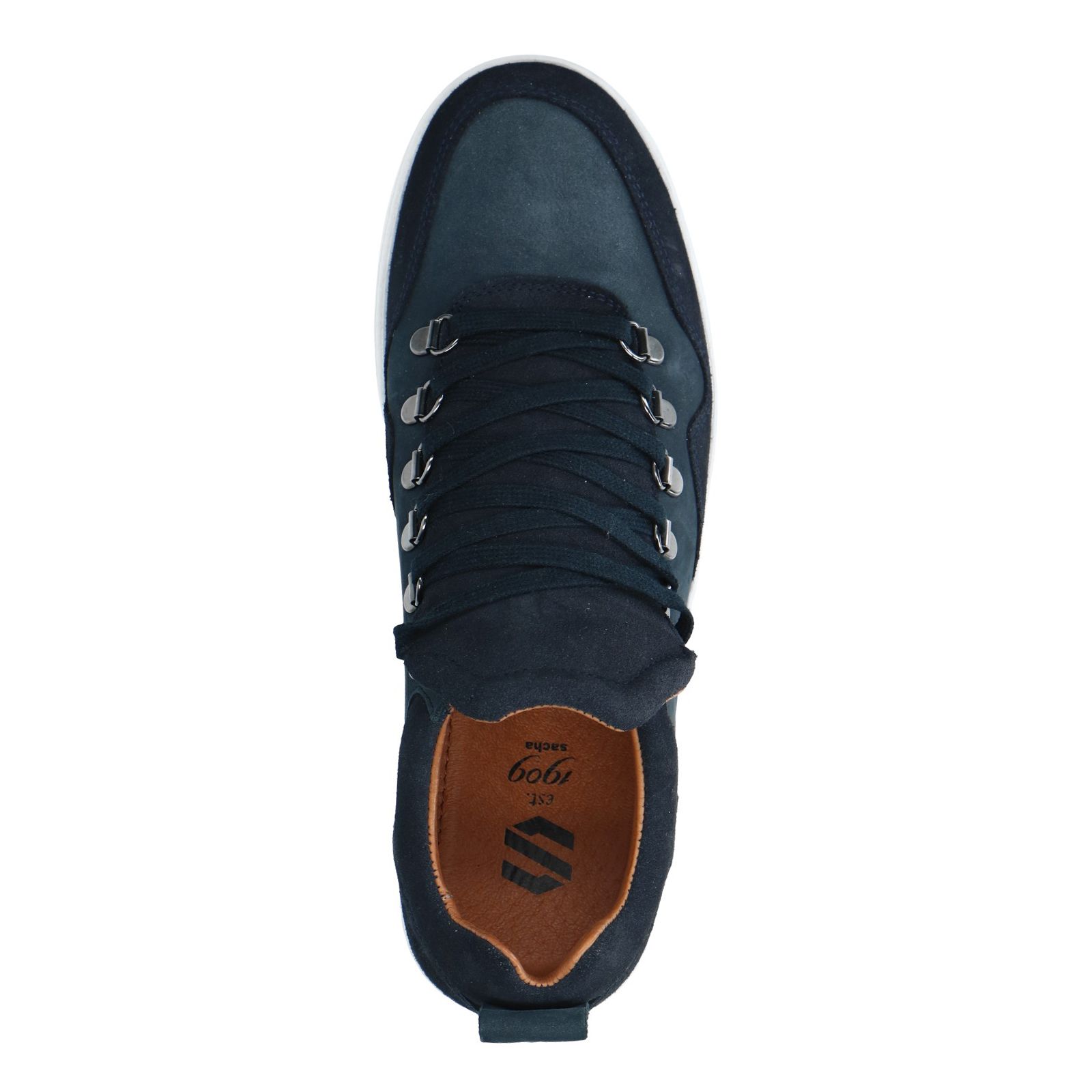 Blauwe suède sneakers - Herenschoenen – SACHA