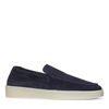 Donkerblauwe suède loafers