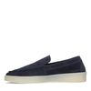 Donkerblauwe suède loafers