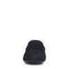 Donkerblauwe suède mocassin loafers
