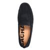 Donkerblauwe suède mocassin loafers