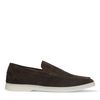 Donkerbruine suède loafers