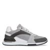 Grijze suède sneakers met details