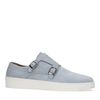 Lichtblauwe suède monk sneakers