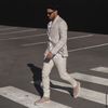 Beige suède chelsea boots