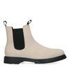 Off white suède chelsea boots