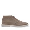 Taupe suède veterschoenen