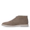 Taupe suède veterschoenen