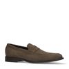Taupe suède klassieke loafers