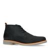 Zwarte suède veterboots