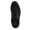 Zwarte suède sneakers met grove zool
