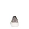 Taupe sneakers met witte zool