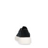 Zwarte sneakers met witte zool