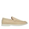 Beige katoenen loafers