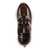 Bruine nubuck sneakers met suède
