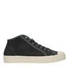Donkergrijze hoge canvas sneakers