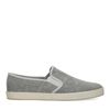 Grijze canvas loafers met geweven touwzool