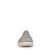 Grijze canvas loafers met strepen