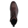 Braune Leder-Schnürboots