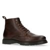 Dunkelbraune Schnürboots