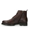 Dunkelbraune Schnürboots