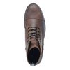Braune Schnürstiefel mit Ziernaht