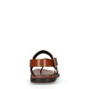 Cognacfarbene Leder-Sandalen