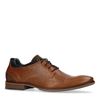 Cognacfarbene Lederschnürschuhe