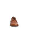 Cognacfarbene Schnürschuhe mit dunklem Akzent