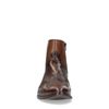 Cognacfarbene Western Boots mit Schlangenmuster