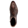 Cognacfarbene Western Boots mit Schlangenmuster