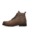 Graue Leder-Schnürboots