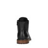Schwarze Leder-Schnürboots