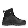 Schwarze Schnürboots aus Leder