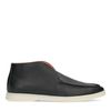 Schwarze Leder-Loafer