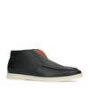 Schwarze Leder-Loafer