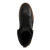 Schwarze Schnürboots aus Leder