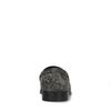 Schwarze Penny Loafer aus Leder mit Snakeprint