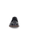 Schwarze Lack-Schnürschuhe