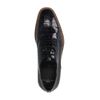 Schwarze Lack-Schnürschuhe
