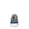 Beigefarbene Ledersneaker mit Details