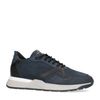 Dunkelblaue Ledersneaker